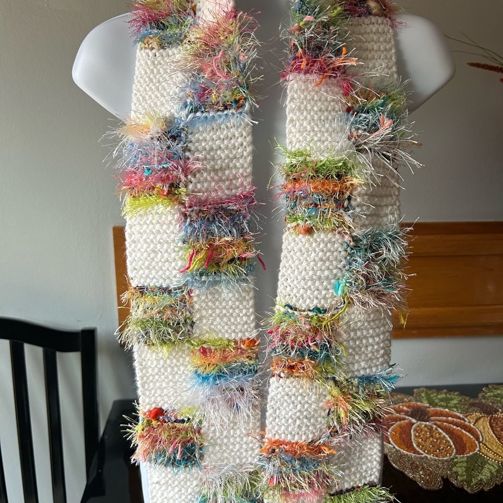 Multicolor Fringe Women's Scarf